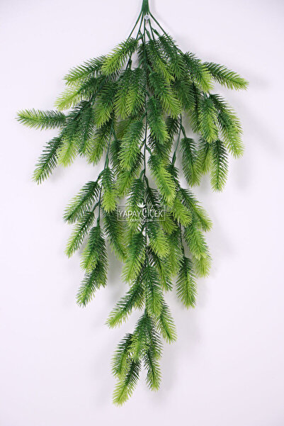 Yapay Çiçek Deposu Yapay Çiçek Sarkan Çam Dalı 80 cm Yesil Yeni Yıl Dekoru