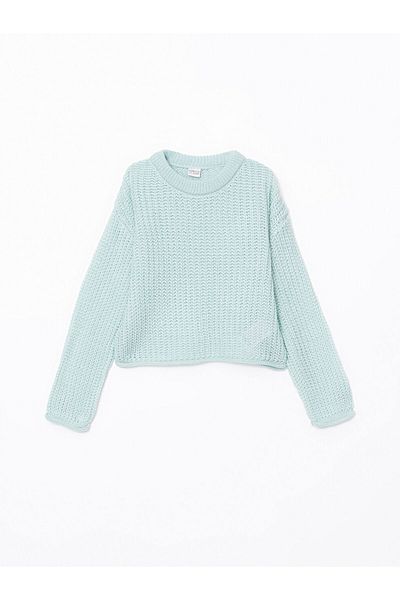 LC Waikiki Crew Neck Girls Knitwear Sweater - W4Jv39Z4