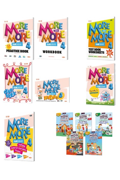 Kurmay Yayınevi MORE & MORE 4. SINIF TAM SET (MORE AND MORE PRACTİCE TEST BOO...