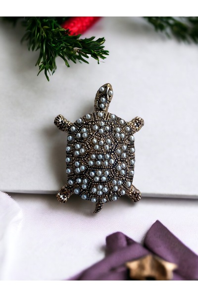 FAYRA ACCESSORIES Kaplumbağa Figür Broş