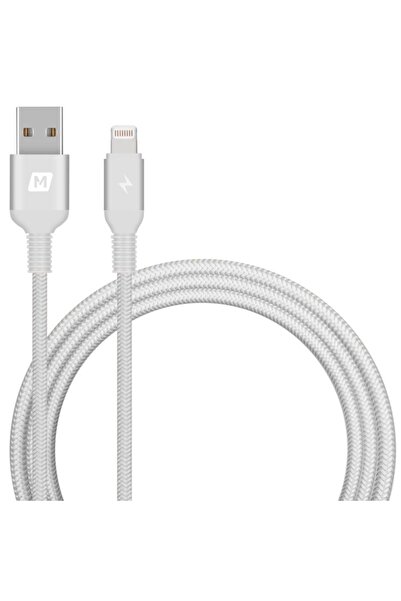 Momax Elite iPhone USB Cable Triple Braided 1.2m - Silver