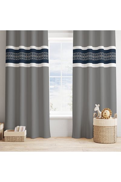 yok yok evim eve dair her şey Laurel Bordered Background Curtain