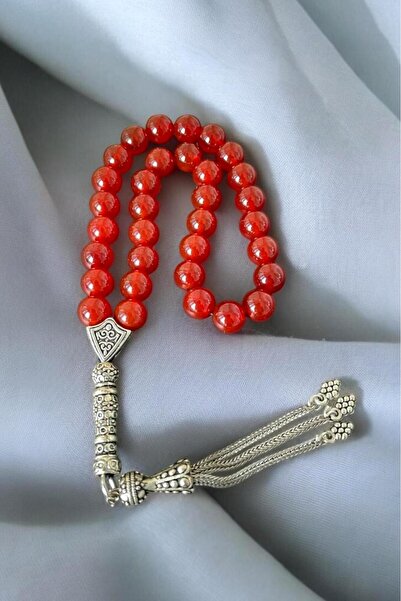 CRAZY TAKI TASARIM 8 mm Agate Natural Stone 33 Piece Prayer Beads