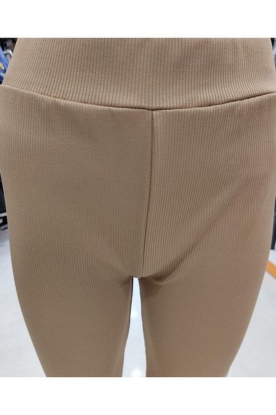 Yonca Çocuk 0114 Spanish Leg Girl's Trousers Ribbed Leggings