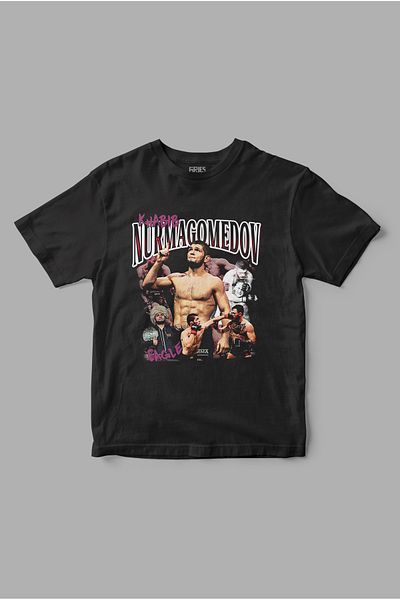 Gries Μπλουζάκι με ρετρό στάμπα Khabib Nurmagomedov