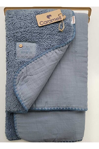 Caramell incibaby Welsoft & Müslin Sağlıklı Yumuşacık Bebek Battaniyesi