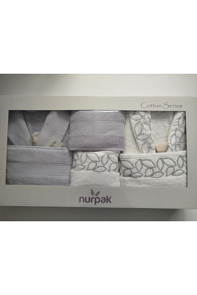 Nurpak Σετ οικογενειακού μπουρνούζι Armoni (10 τεμάχια)