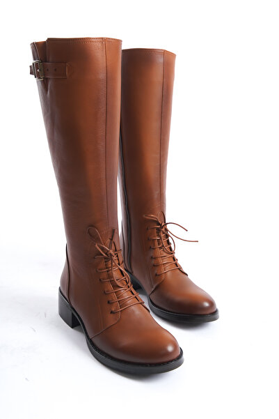 Elile Shoes Hakiki Deri Kışlık Kadın Çizme 33-34-35-41-42-43-44-45 Numara