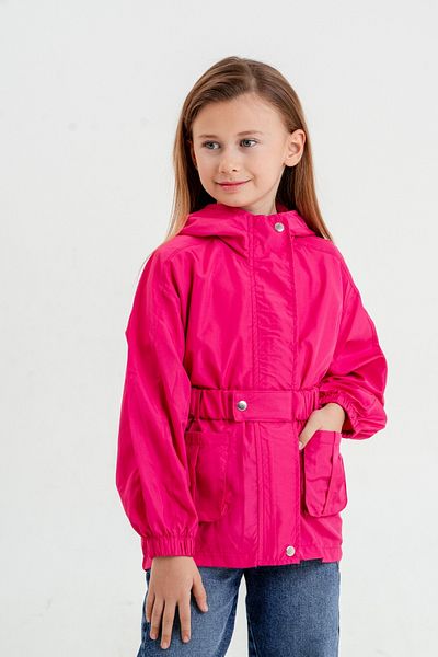 GİYİCEM Girl's Rubber Belt Raincoat 1652