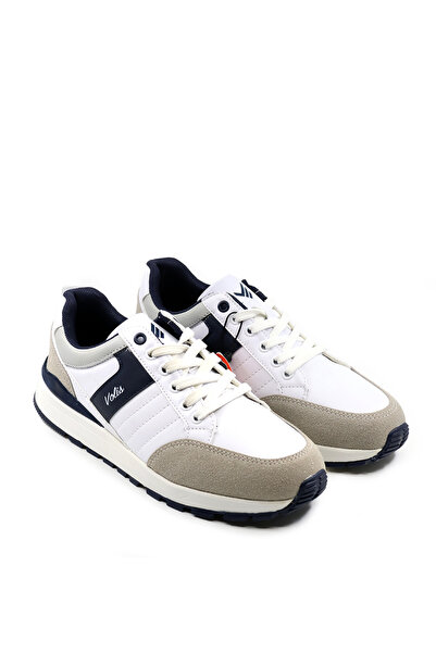 Volis Erkek Beyaz Sneaker & Spor Ayakkabı, Günlük Kullanım, Hafızalı İç Taban...