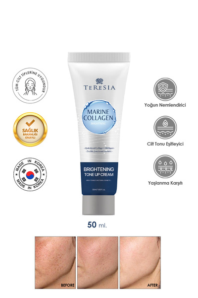 MBL Teresia Lekeli Ciltler Için Kolajen Içerikli Tone-up Beyazlatıcı Krem 50ml