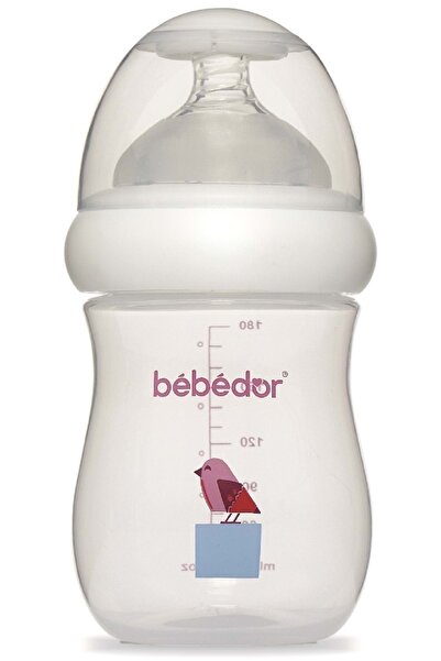 Bebedor Desenli Geniş Ağızlı Pp Biberon 180ml (KOD:97322) - Mor