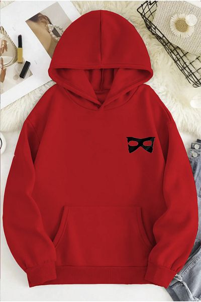 LA GULER Unisex Oversize Sweatshirt - Printed, 3 Thread Sardin