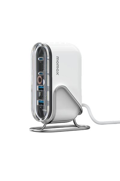 Momax 1-Charge Flow GaN Tech Desktop Charger 4 Ports 80W - White