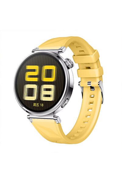 Sneezy Huawei Watch GT5 41mm İle Uyumlu Prism Metal Tokalı Soft Yumuşak Silik...