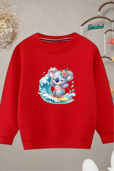 Evomind Children's Printed Cycling Neck Sweatshirt