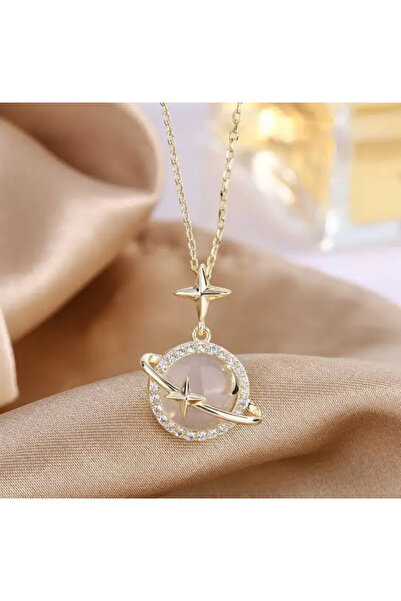 ozlemuguzaccessory zirkon taşlı altın kaplama eşsiz detaylı satürn temalı çel...