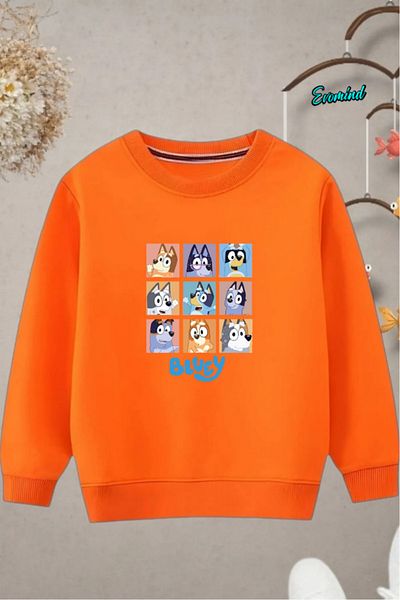 Evomind Children's Printed Cycling Neck Sweatshirt