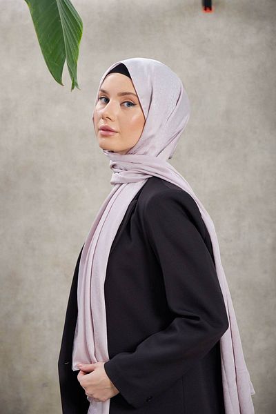İpekhan Σάλι Ασημί Jacquard με Μεταξένιο Σχέδιο - Alesa 9003-02
