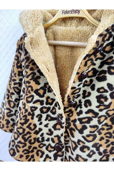 FEKRA BABY Plush Hooded Coat for Baby Girl