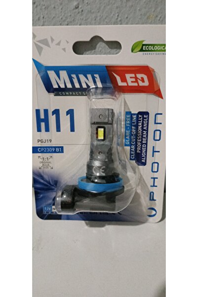 Photon H11 Mini COMPACT  Led Oto Ampul Photon 2li Set 2ADET