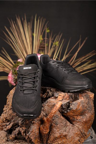 Scooter Men's Genuine Leather Black Winter 100% Waterproof Non-Slip Rubber Sole Lightweight Comfortable Style Outdoor Sports