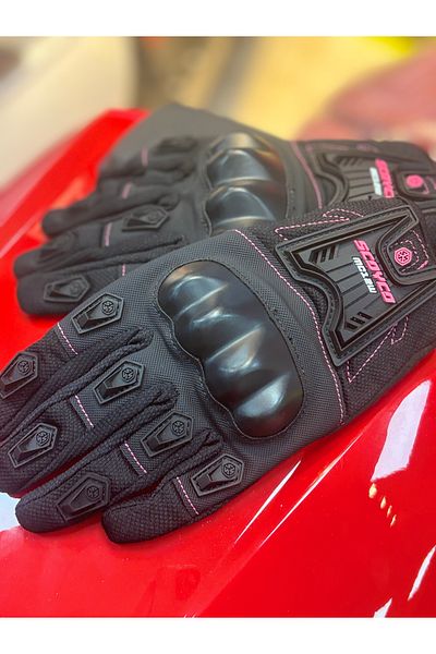 Scoyco Women's Summer Motorcycle Gloves Mc-12W (Black -Pink)