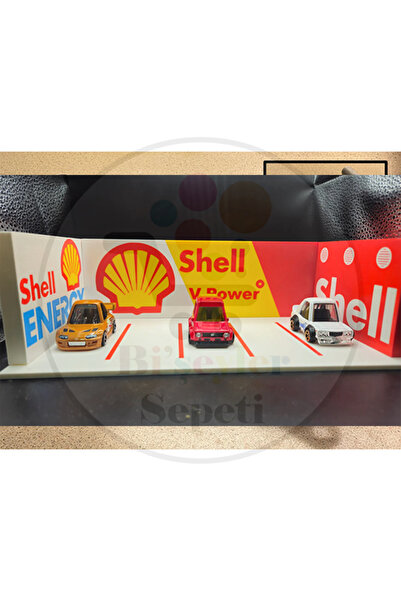 Bi'şeyler Sepeti 1:64 Shell Garage SHELL Garaj Diorama Diecast