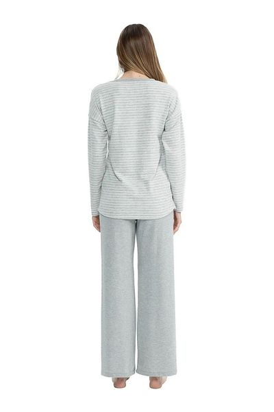 U.S. Polo Assn. Costum de pijama cu mânecă lungă pentru femei, cu licență de POLO SUA, țesătură termică cu textura moale