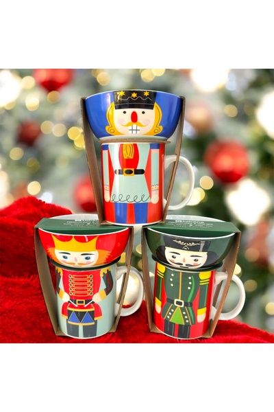vanilinkitchen Kurşun asker Temalı Yılbaşı Kupa & Kase Seti – Sofranıza Şıklı...