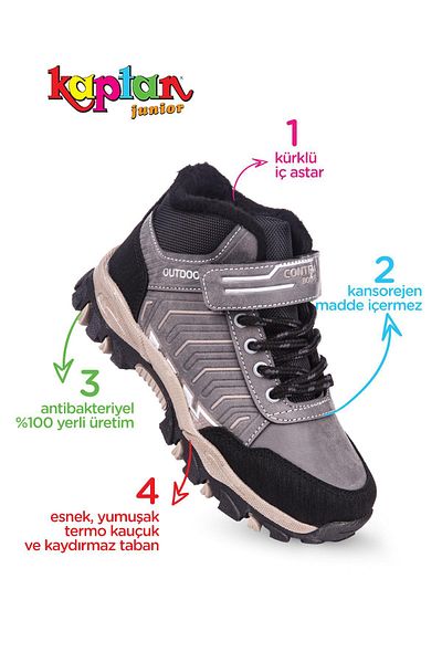 KAPTAN JUNIOR Boy's Boots - Furry Traking, Pctre 500 Model