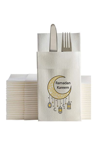 NapkinStore Ramadan Kareem Airlaid Napkin 12 Pcs