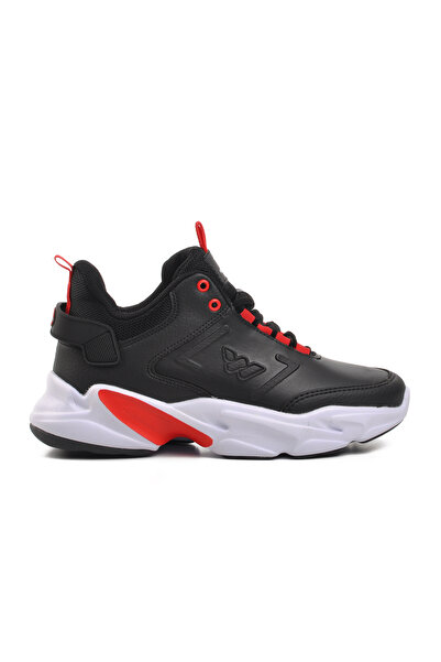 WALKWAY Black Unisex Basketball Shoes