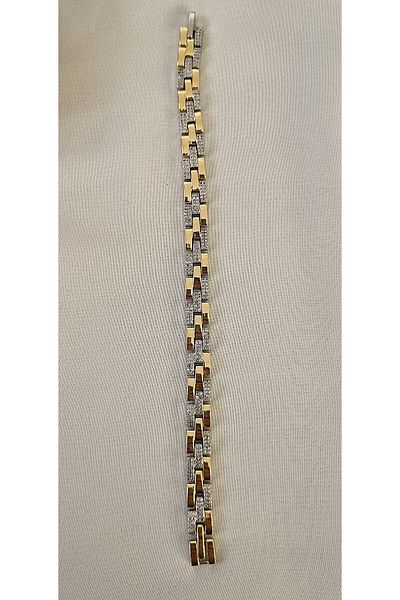 AKSESUARIM Zircon Stone Wire Model Stylish, Non-Tarnishing, Antiallergic, Vip Bracelet (with Extension Apparatus)
