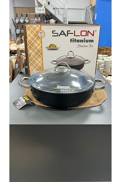 SAFLON Safi̇nox 28 cm Carniyaric Titanium Cooker