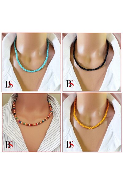 Bijustore Kum Boncuk Kadın Kolye - 4 Adet