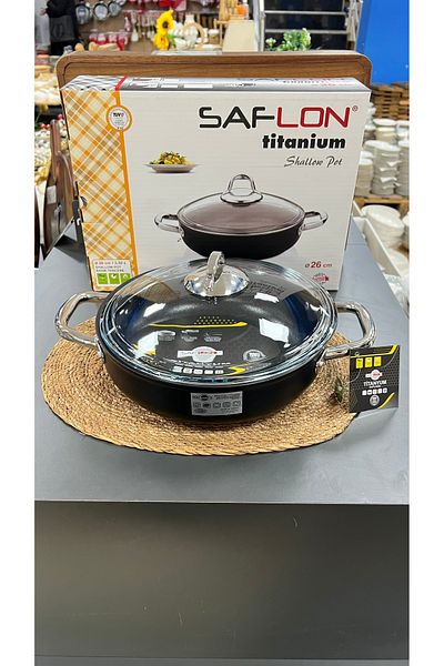 SAFLON Safi̇nox 26 cm Carniyaric Titanium Cooker