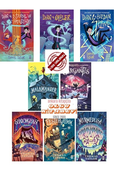 Genç Timaş Malamander serisi (5 kitap) - Dan ve İstanbul'un Hayaletleri serisi (3 kitap) /TELEFON TUTUCU