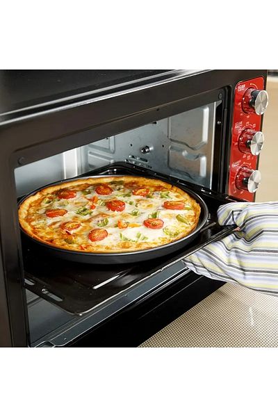VENON 36 cm Pizza Tray Baking Tray Metal Tray Fireproof Nonstick Cake Mold