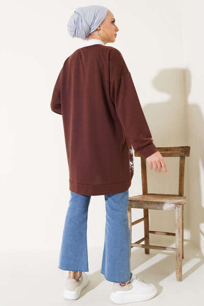 VOLT CLOTHİNG Women's Leaf Detailed Tunic