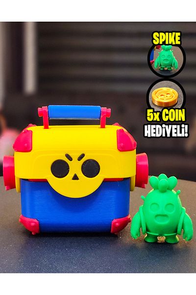 Suelo Butik Brawl Stars Megabox -Coin Accumulator- Mega Box with Spike and 5X Coin Gift