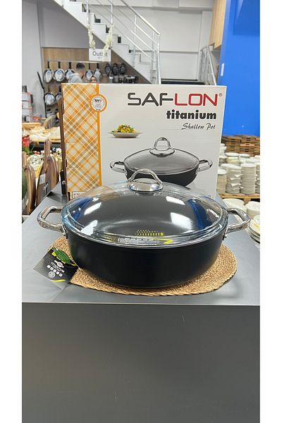 SAFLON Safi̇nox 32 cm Carniyaric Titanium Cooker