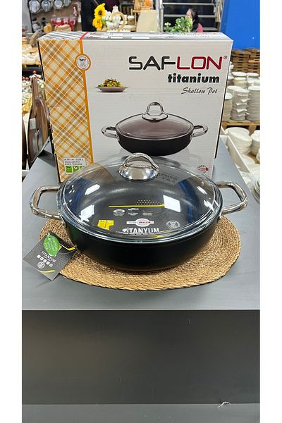 SAFLON Safi̇nox 30 cm Carniyaric Titanium Cooker