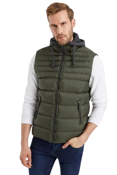 DYNAMO Ανδρικό Χακί Oversize Γιλέκο 4300B