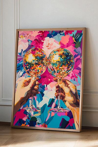Taranist Αφίσα Cheers Disco Ball Matisse