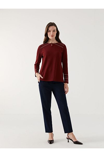 LC Waikiki LCW Grace Crew Neck Print Women's Blouse