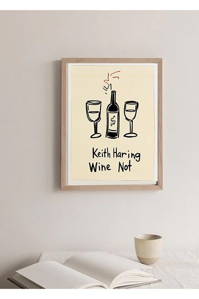 Taranist Poster Keith Haring Wine Cheers