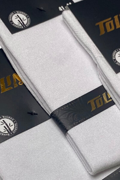 TOLIN Чоловічий 3-х парний комплект білих бамбукових зимових шкарпеток без швів 14600