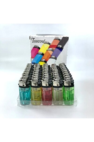 Toscow 50 Adet Taşlı Mat Çakmak