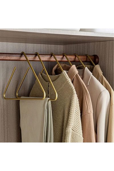 VENON 1Pcs Triangle Gold New Style Hanger Clothes Hanger Clothes Hanger Metal Modern Hanger Pants Hanger